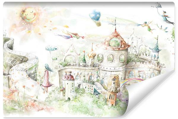 Vlies-Fotobehang VOOR Kinderen Kasteel 180 x 120 x 120 cm