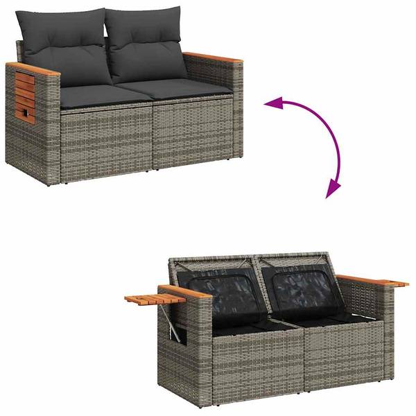 Garten-Lounge-Set 3036579-5 (6-teilig) Grau