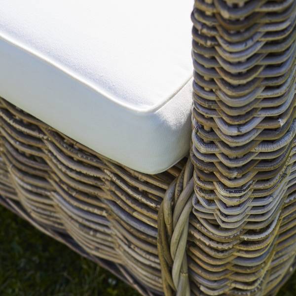 2 Gartebsessel aus Kubu-Rattan Beige - Naturfaser - 70 x 80 x 73 cm