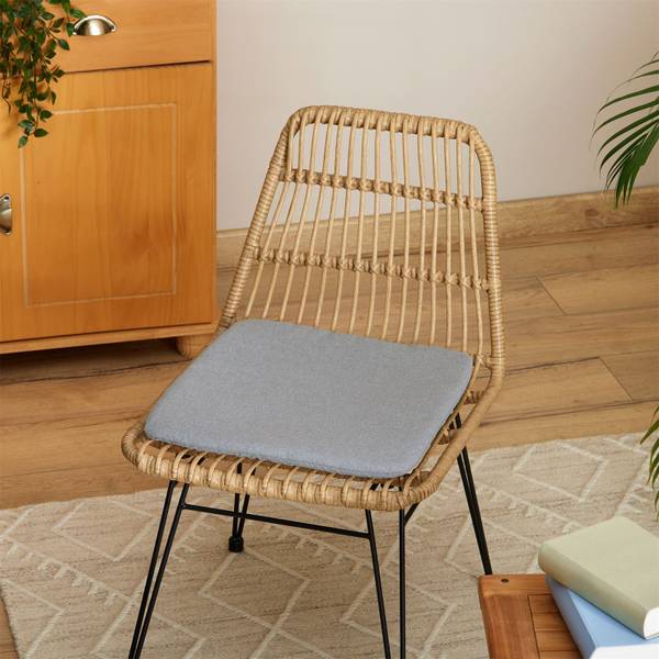 Sitzkissen CHIARA (4er-Set) Grau - Polyester - 43 x 2 x 43 cm