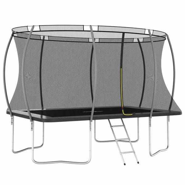 Trampolineset 3013573 grijs - 244 x 270 x 335 cm