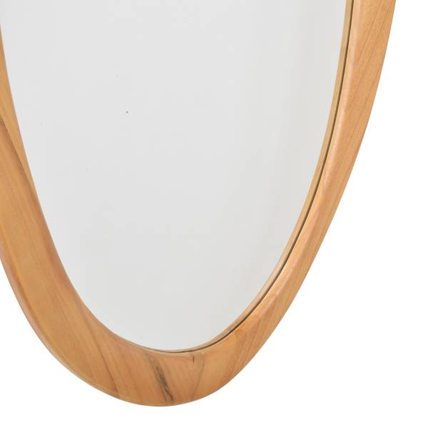 Wandspiegel Yin Braun - Glas - Massivholz - 60 x 120 x 10 cm