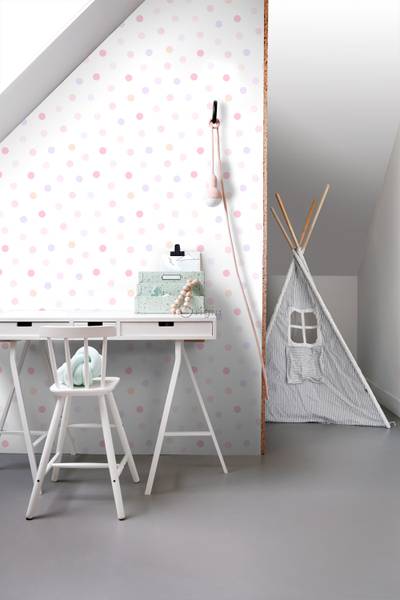 Tapete 347507 Pink - Fleece - 53 x 1005 x 53 cm
