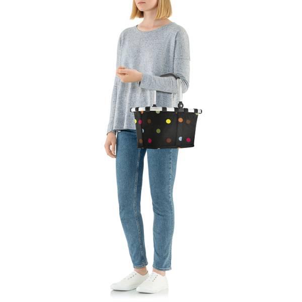 Carrybag XS Dots Black Schwarz - Polyester - 34 x 21 x 20 cm