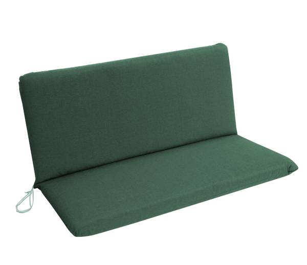 Auflage DALLAS für Bank 2-sitzer Grün - Mischgewebe - 98 x 7 x 88 cm