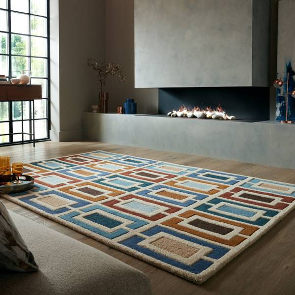 Tapis PICTO Bleu - 60 x 230 cm