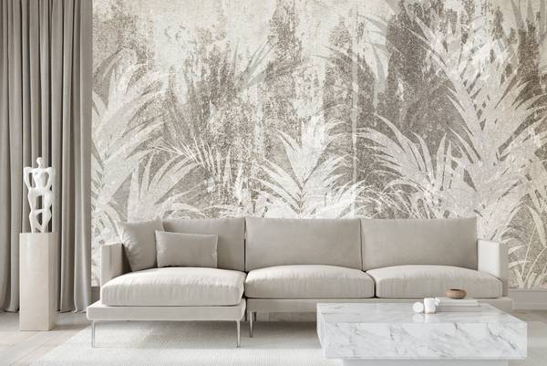 Fototapete BLÄTTER Beton Abstraktion 360 x 240 x 240 cm