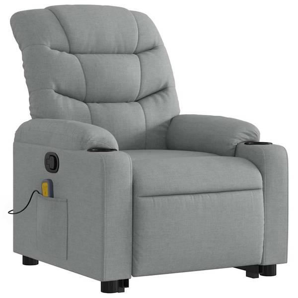 Fauteuil inclinable de massage 3032754-2 Gris lumineux