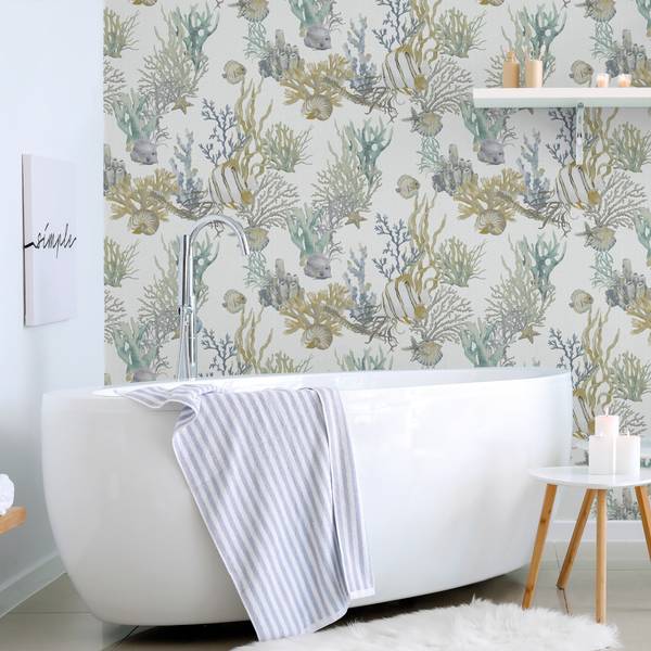 Tapete 640223 Blau