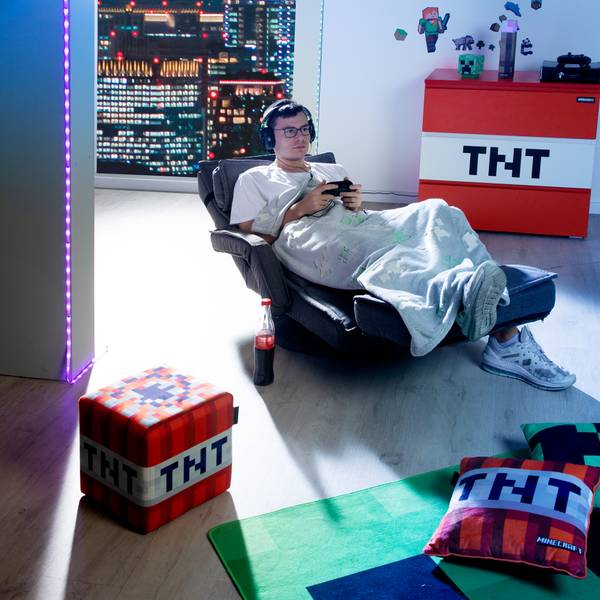 Wandtattoo Sticker MINECRAFT Blau - Braun - Grün - Rot - Kunststoff - 21 x 28 x 1 cm