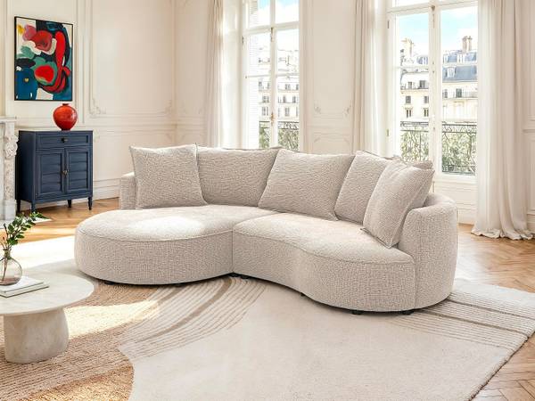 Sofa ohne Schlafmöglichkeit CEPRANO Taupe