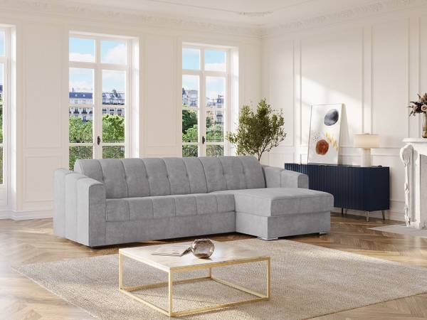 Schlafsofa DARIELO Hellgrau