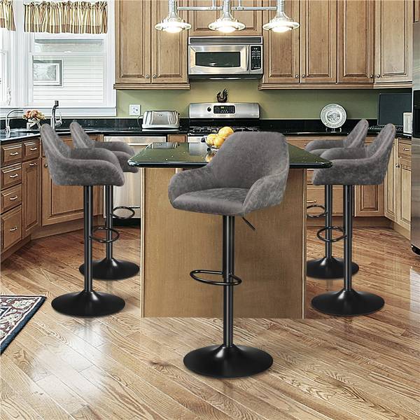 Barhocker ARC64 2-er Set Grau