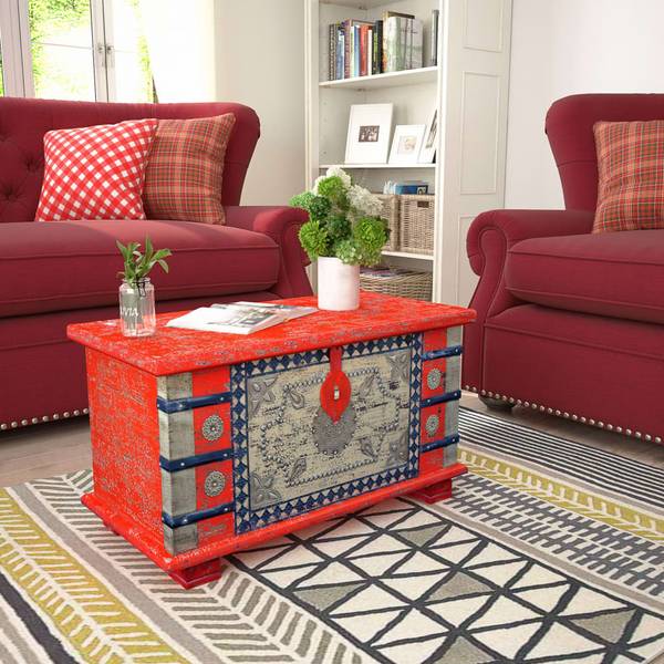 Opbergkist 292563 rood - mango - 40 x 45 x 80 cm