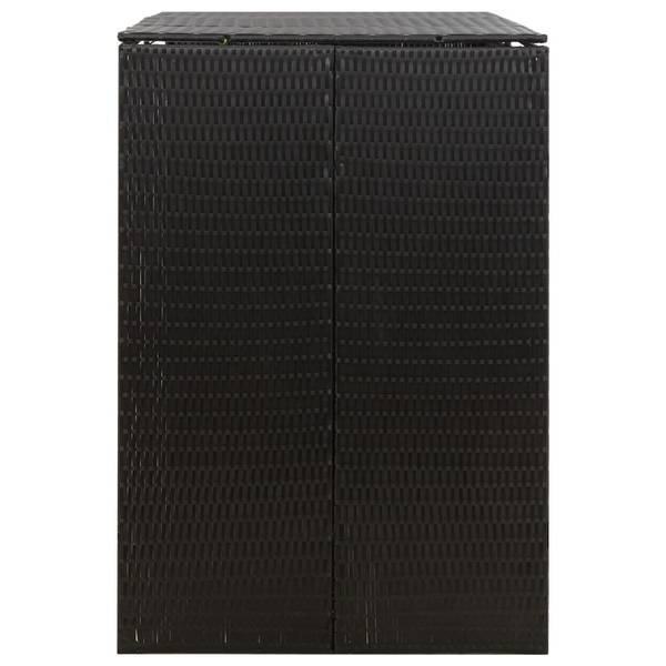 Mülltonnenbox 3029011 Schwarz - Breite: 140 cm