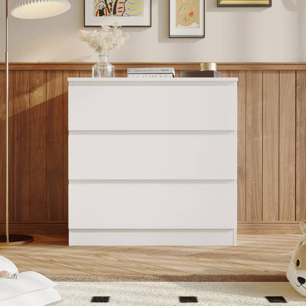 Sideboard GCY108 Weiß - Holzwerkstoff - 78 x 78 x 36 cm