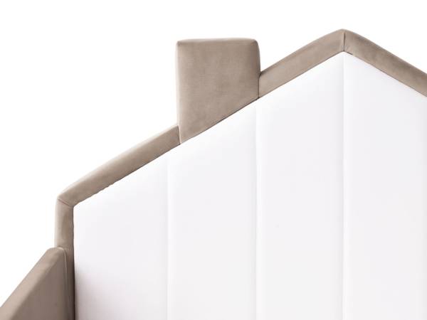Kinderbett KERVAN Beige - Taupe - Weiß