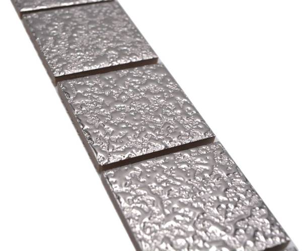 Mosaikfliesen 16BOR-0207 Silber - Keramik - 5 x 5 x 5 cm