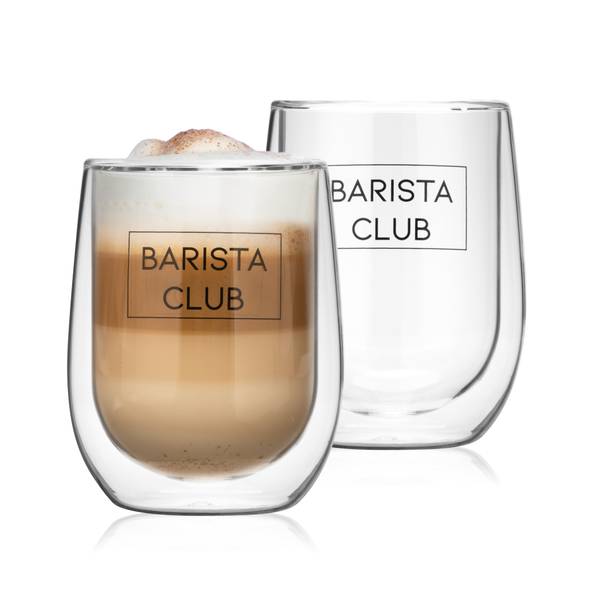 Barista 2x300ml doppelwandige Gläser Borosilikatglas - 13 x 10 x 20 cm