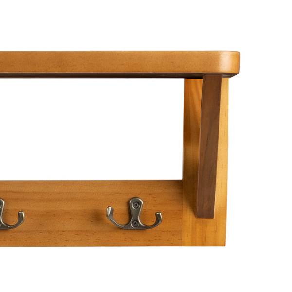 Wandregal Rustic Braun - Holz teilmassiv - 15 x 16 x 40 cm