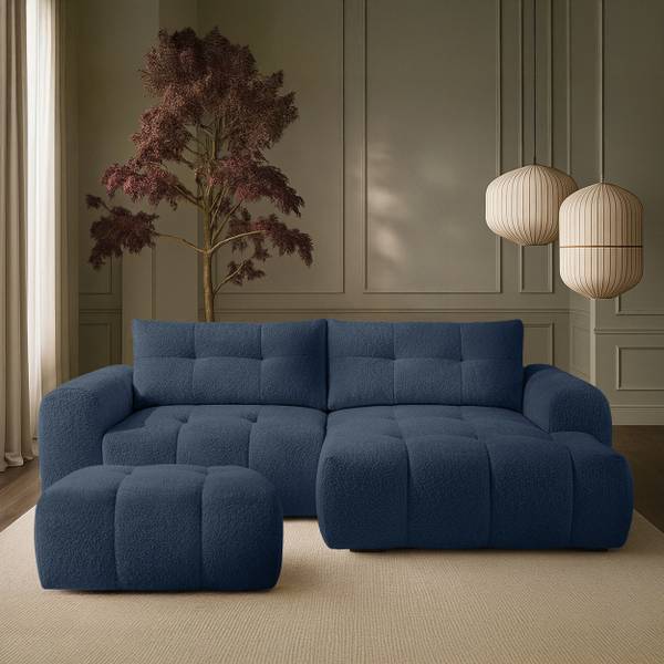 Pouf RAVIA Bleu marine