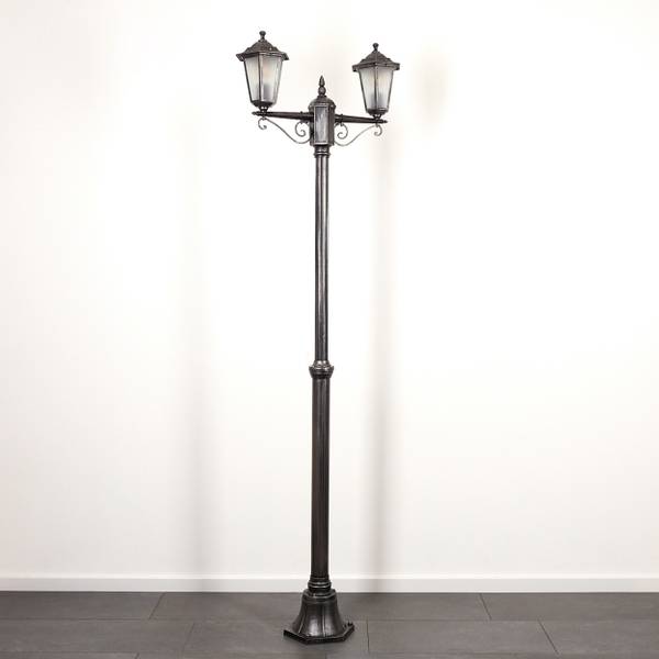 Kandelaber Rivale Schwarz - Silber - Weiß - 59 x 80 cm