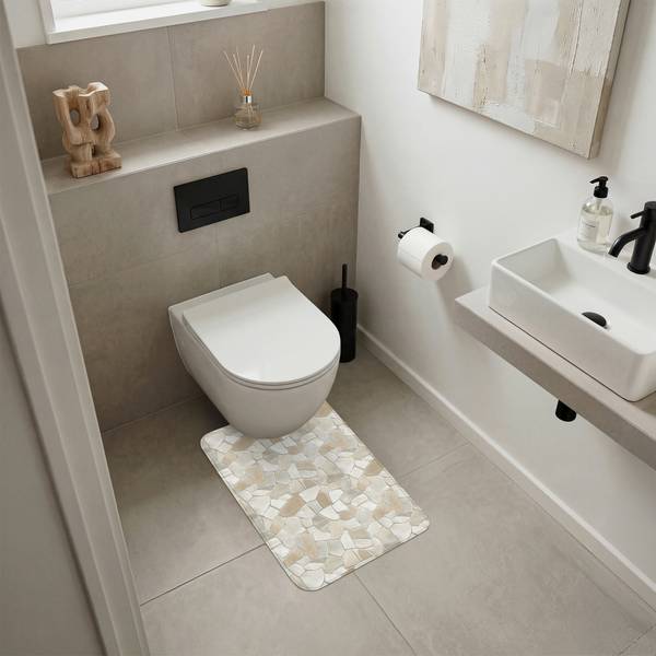 WC-TEPPICH Steine 40 x 60 cm
