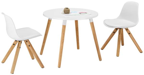 Kindertisch CHILD Beige - Weiß - Holzwerkstoff - Holz teilmassiv - 60 x 46 x 60 cm