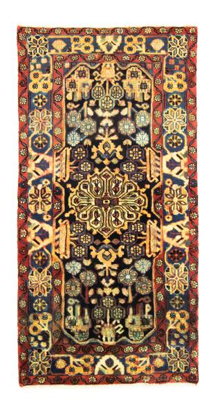 Orientteppich Nomadic Blau - Wolle - 90 x 1 x 172 cm