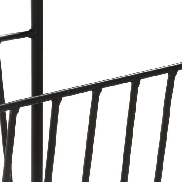 Porte-revue 286465 Noir - Manguier - Acier - 40 x 50 x 30 cm
