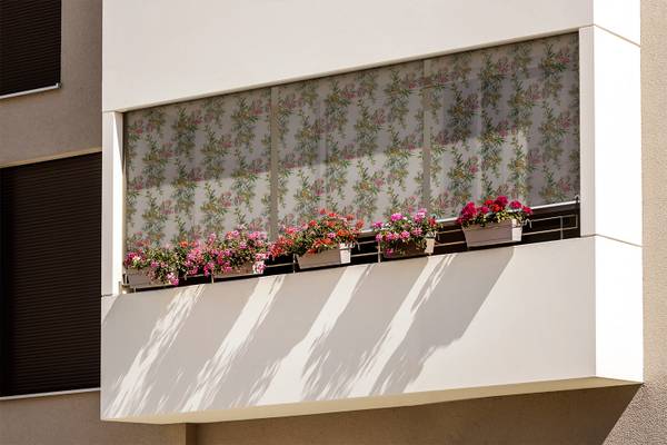 Außenrollo Flora Rustica Textil - 40 x 180 x 1 cm
