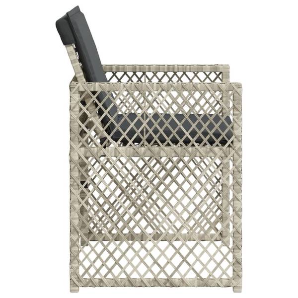 Gartenstuhl 3032897 4er Set Grau