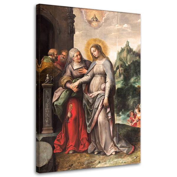 Wandbild heimsuchung der heiligen 80 x 120 cm