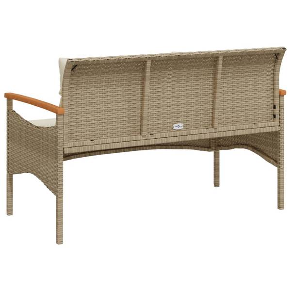 Gartenbank 3034168 Beige - Stahl - 116 x 74 x 62 cm