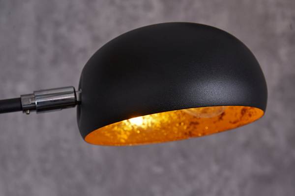 Bogenlampe FIVE LIGHTS Schwarz - Gold