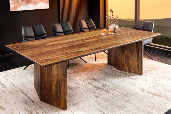 Esstisch DIAMOND Braun - Sheesham - 240 x 76 x 100 cm