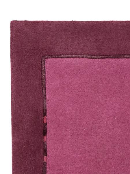 Wollteppich Naturals Violett - Naturfaser - 90 x 1 x 160 cm
