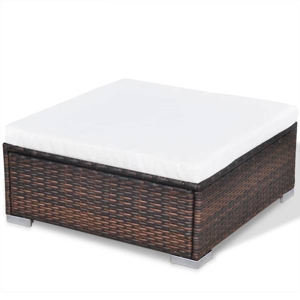 Gartenmöbel-Set 296250 (10-teilig) Braun - Polyester - 74 x 26 x 74 cm