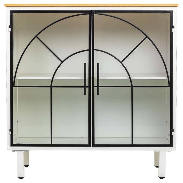 Buffet Nordic Blanc - Bois massif - 81 x 80 x 35 cm