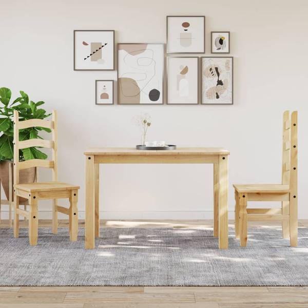 Esstisch XT8900 Braun - Massivholz - 60 x 75 x 117 cm
