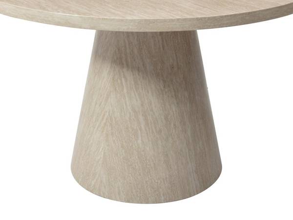Esstisch LARIOZA Beige - Holz teilmassiv - 120 x 76 x 120 cm