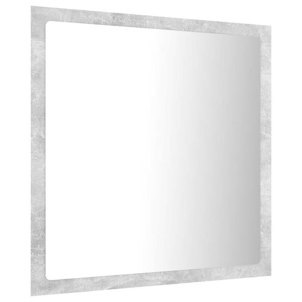 Miroir 3007760 Gris - Bois manufacturé - Matière plastique - 40 x 37 x 8 cm