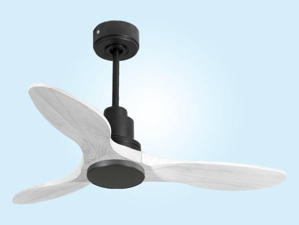 Deckenventilator Lima Schwarz - Metall - 106 x 32 x 106 cm
