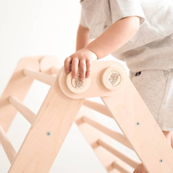 Flexi-Klettergerüst für Kinder Braun - Holzwerkstoff - 66 x 52 x 64 cm