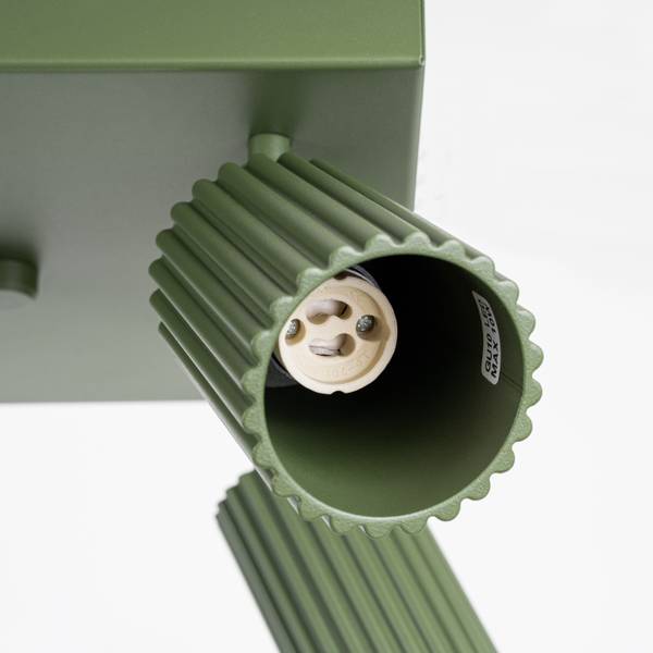 Deckenleuchte Karbon Grün - 25 x 25 cm