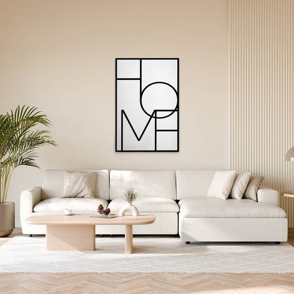 Leinwandbild HOME 80 x 120 cm