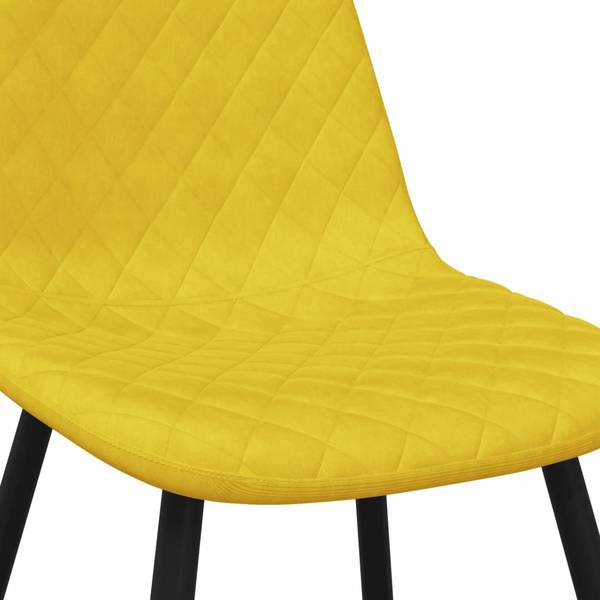 Esszimmertuhl 3011164-2 4er Set Gelb - Polyester - 45 x 83 x 53 cm