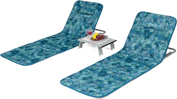 Strandmatte ZB32435BF Blau - Kunststoff - 56 x 47 x 161 cm