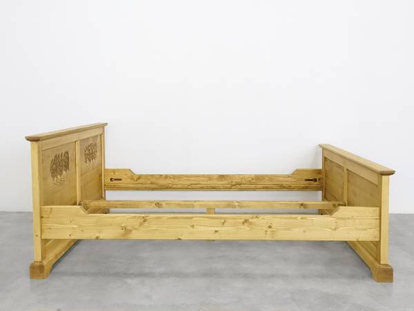 Bett Jagna Gelb - Fichte - 160 x 85 x 200 cm