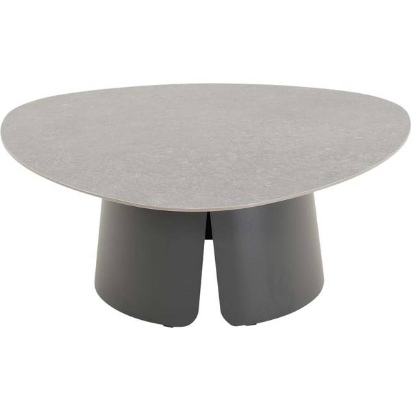 Beistelltisch ALVA Grau - Metall - 97 x 10 x 97 cm